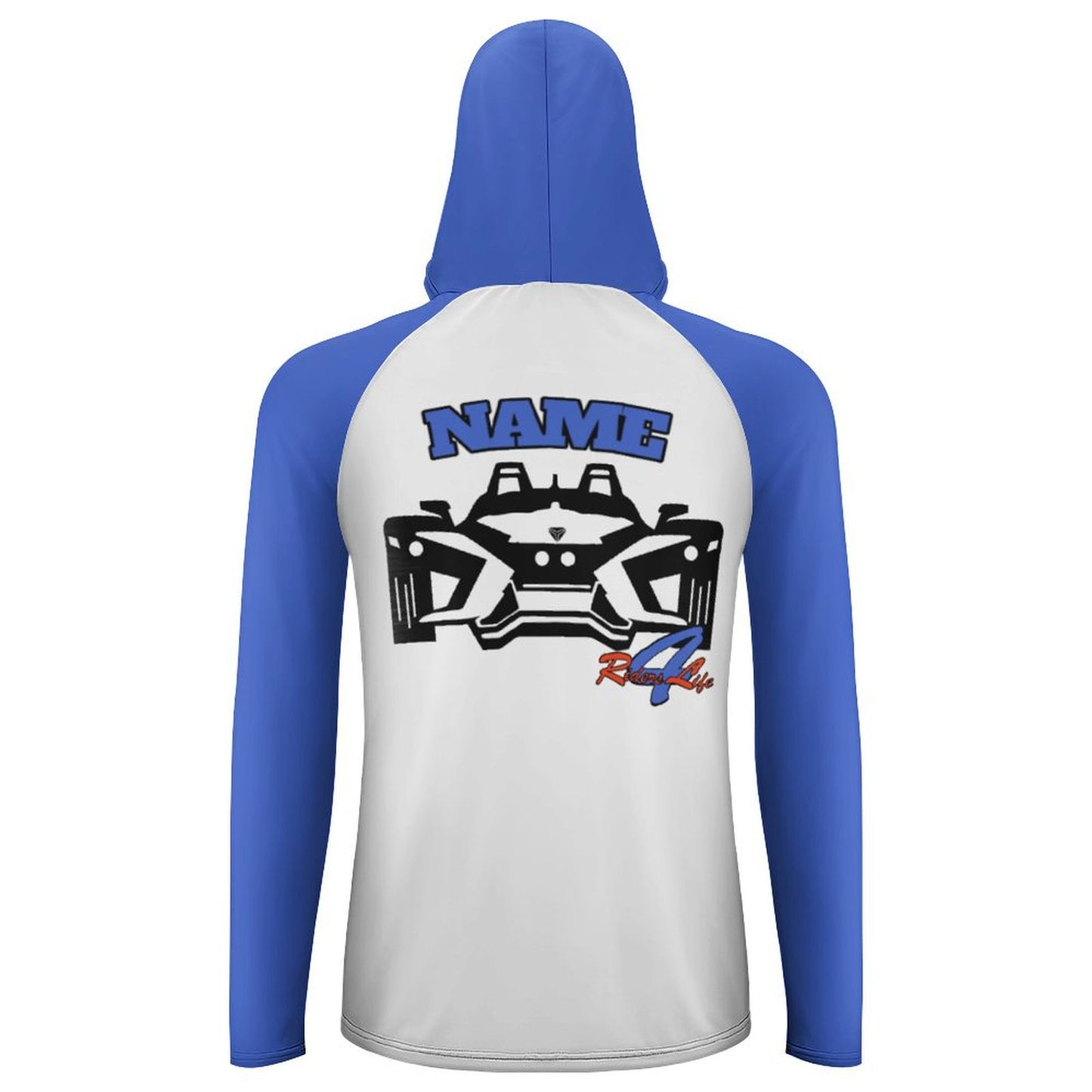 R4L Men's Long Sleeve Sun Protection Hoodie - Blue