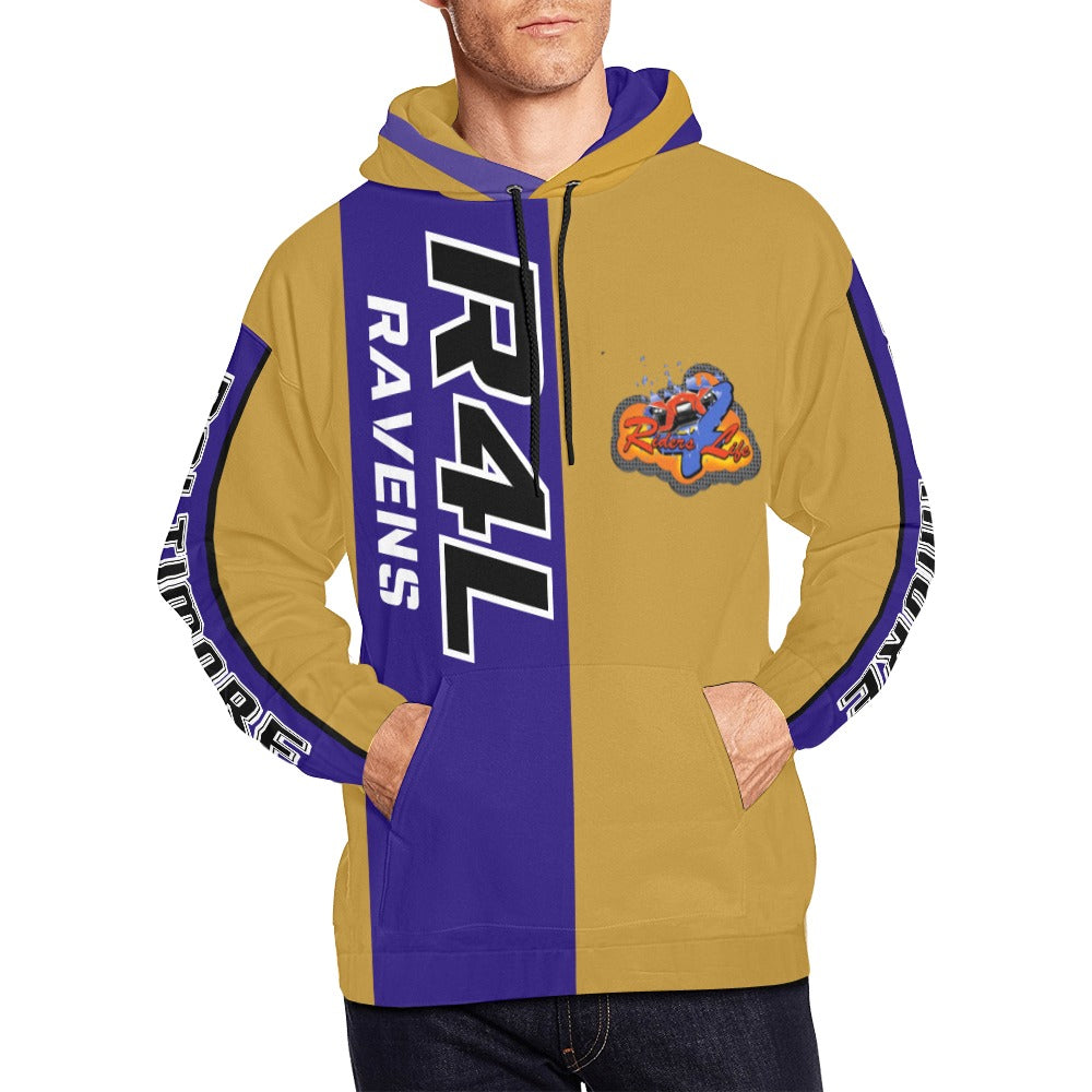 R4L Ravens Heavyweight Dry Fit Hoodie