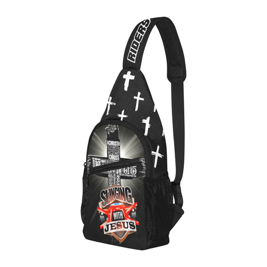 R4L Slinging with Jesus Crossbody Bag Black