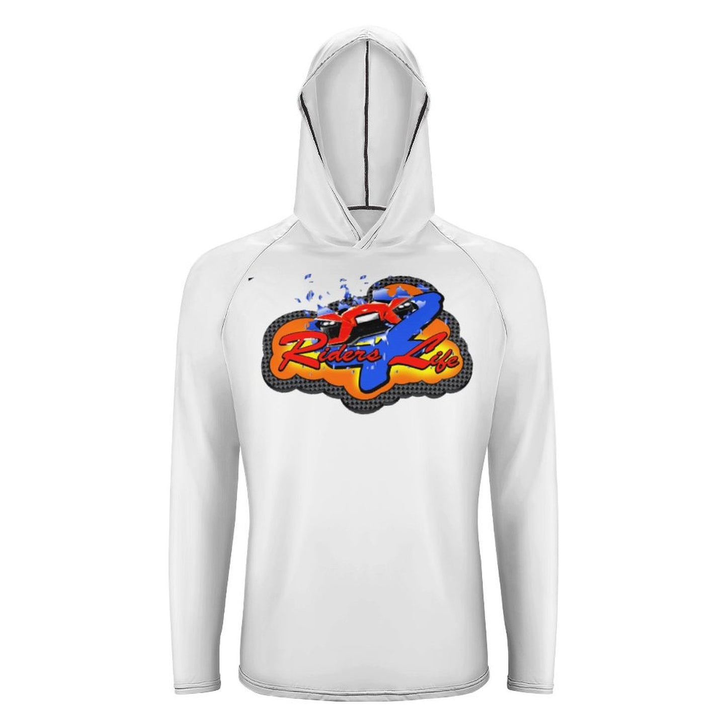 R4L Men's Long Sleeve Sun Protection Hoodie - White