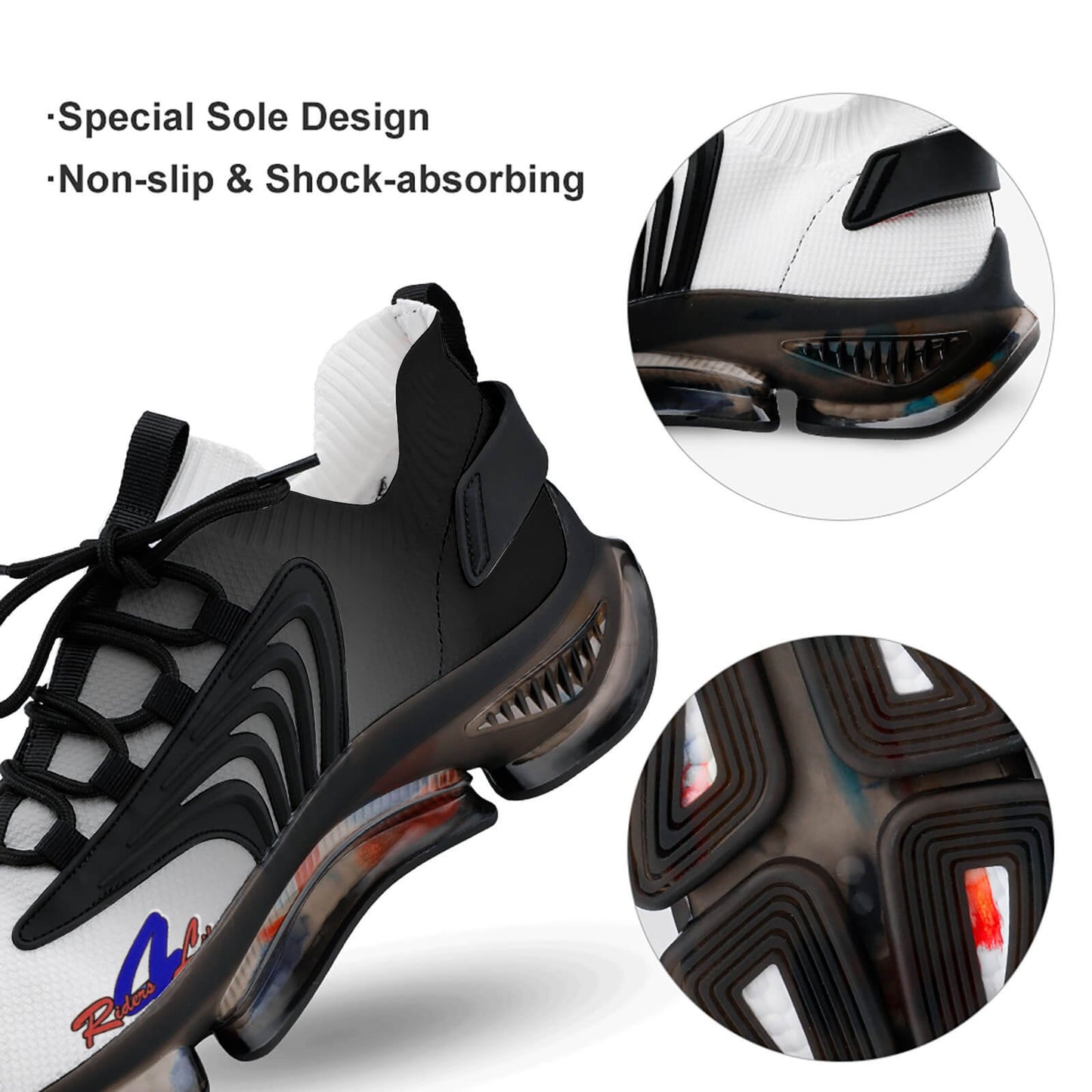 R4L Mesh Sneakers - Wht/Blk