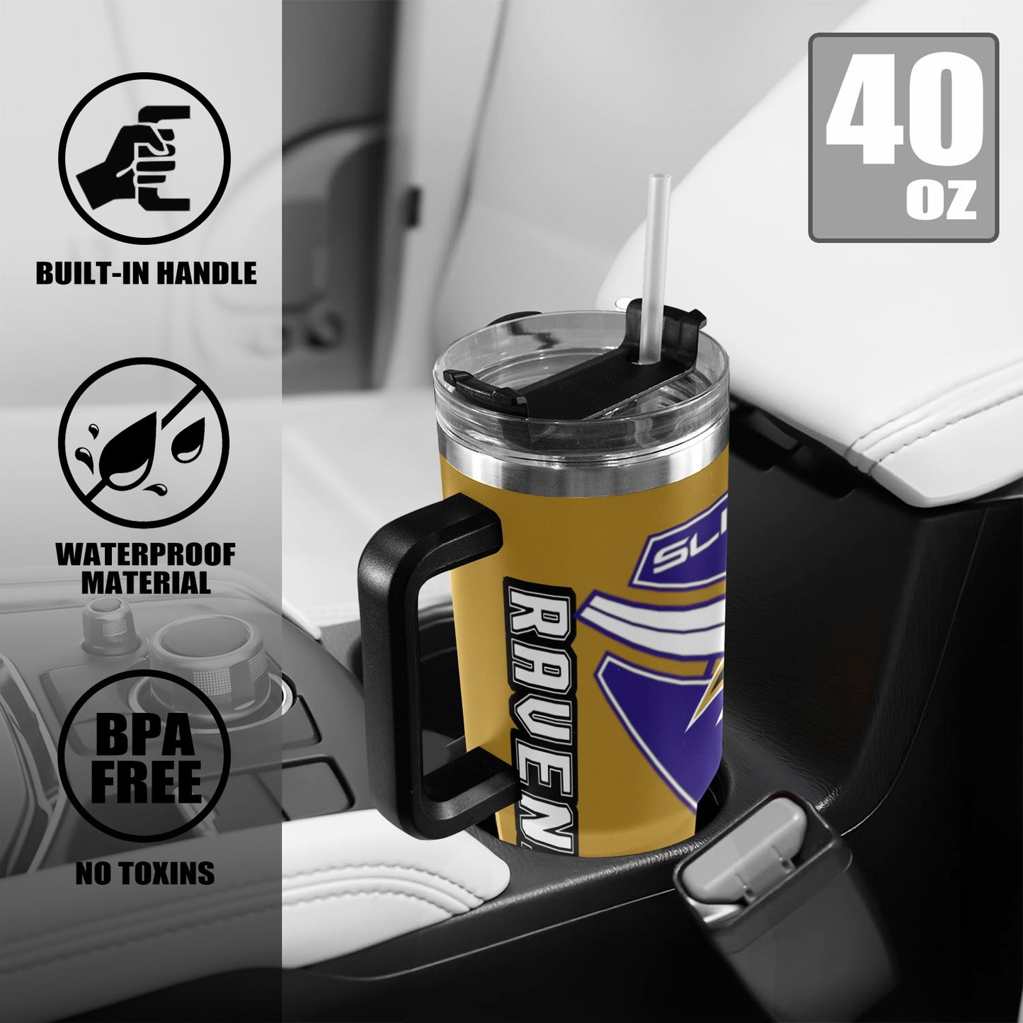 R4L RavensS 40OZ TUMBLER 2025