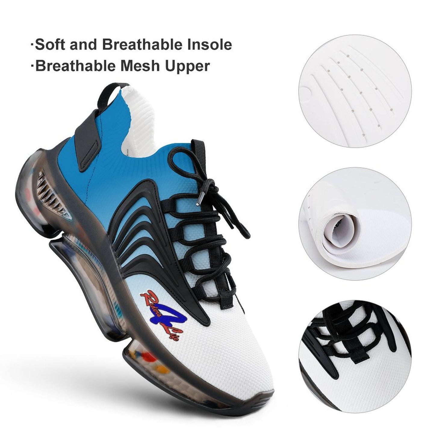 R4L Mesh Sneakers - Wht/Blu