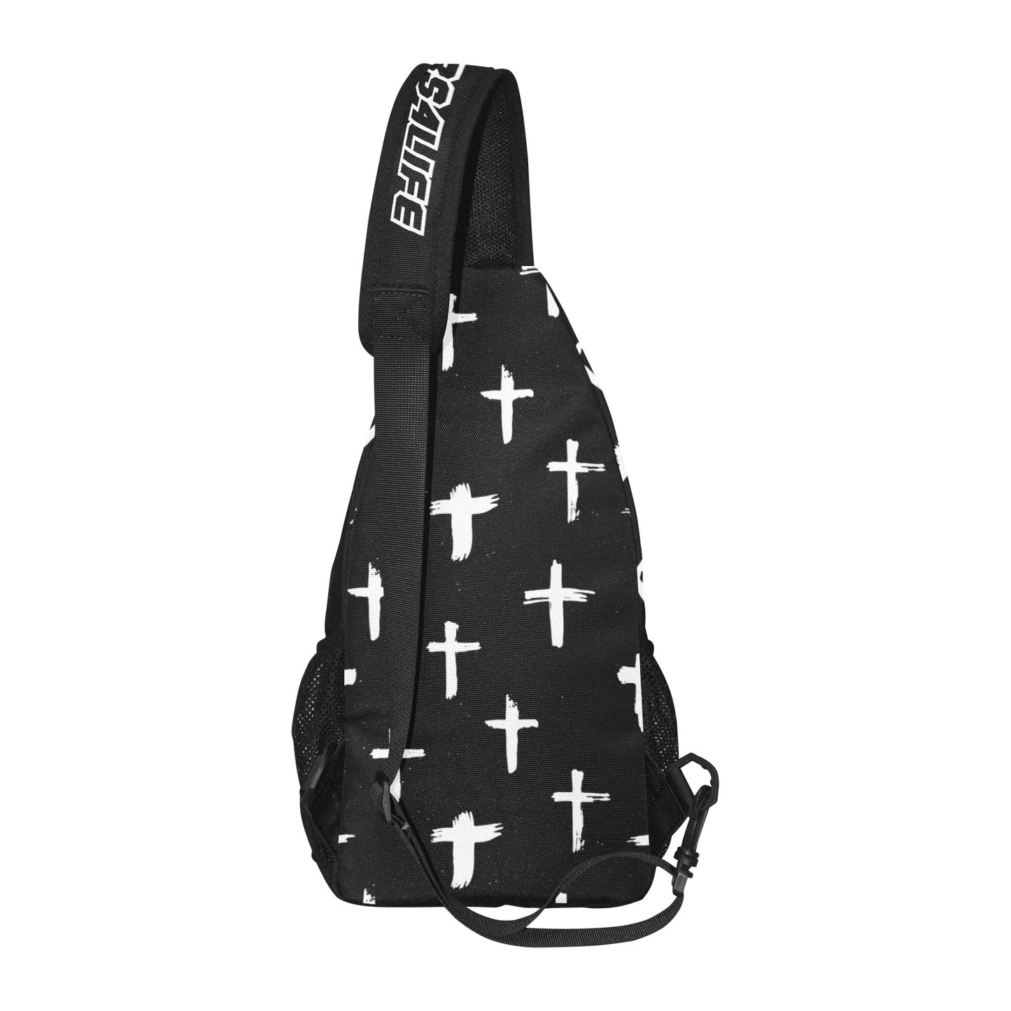 R4L Slinging with Jesus Crossbody Bag Black