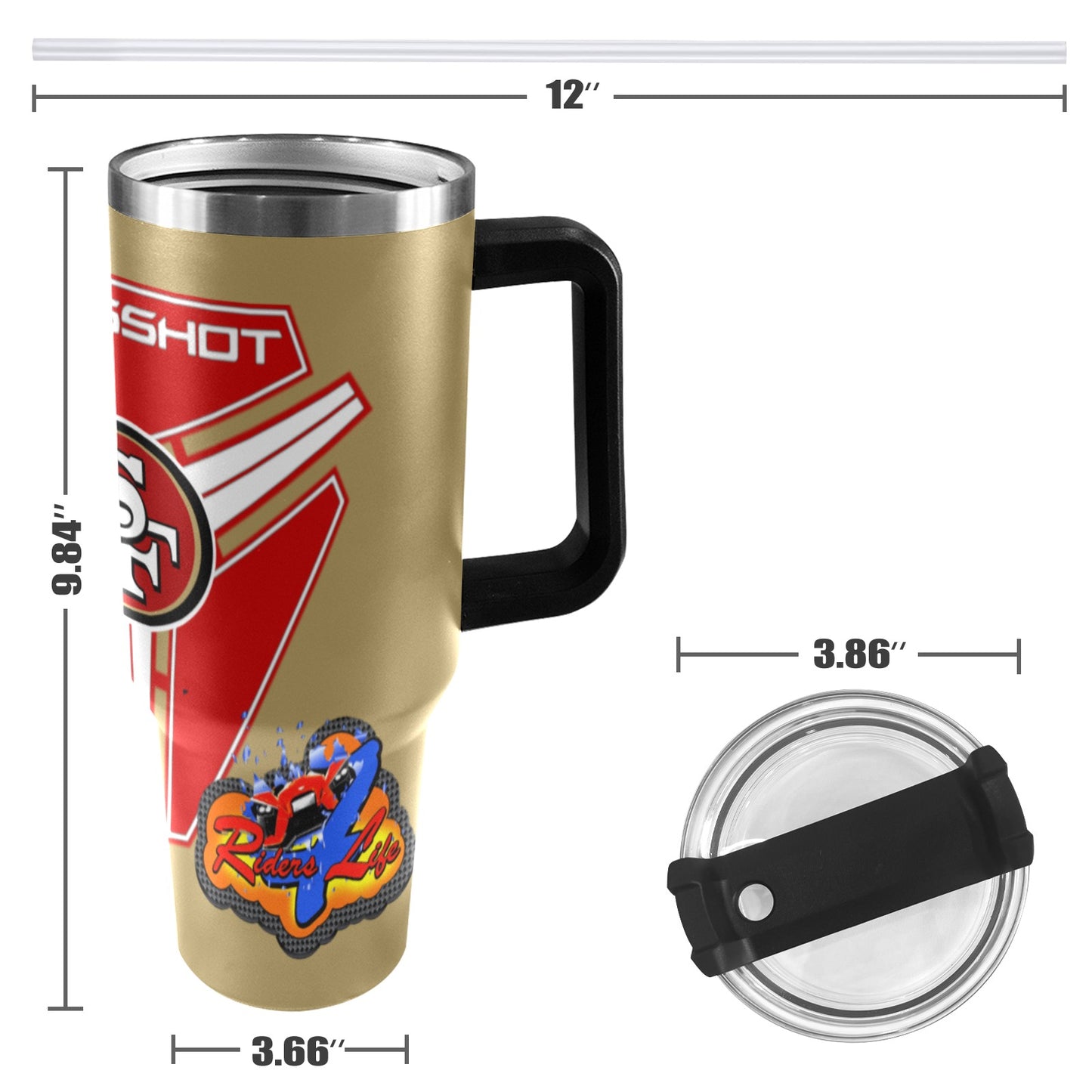 R4L 49ERS 40OZ TUMBLER 2025