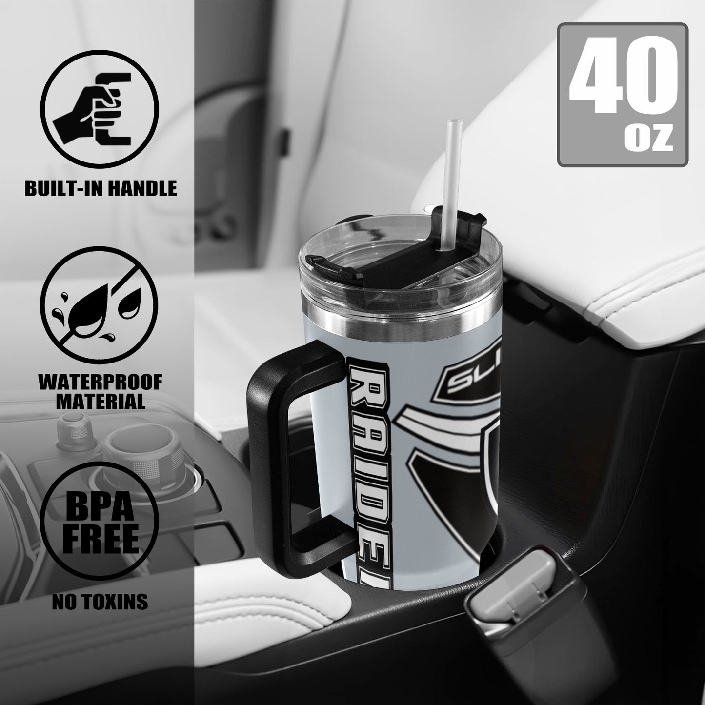 R4L RAIDERS 40OZ TUMBLER 2025