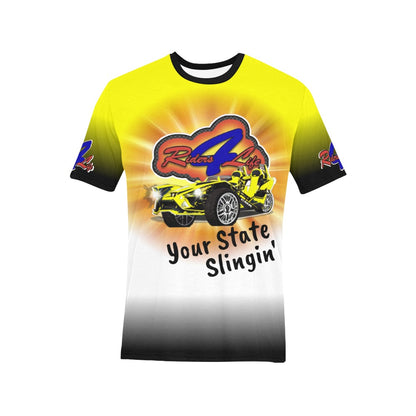 R4L Customizable USA Groups Casual Tee - Add your City, State and Name - 8 Colors