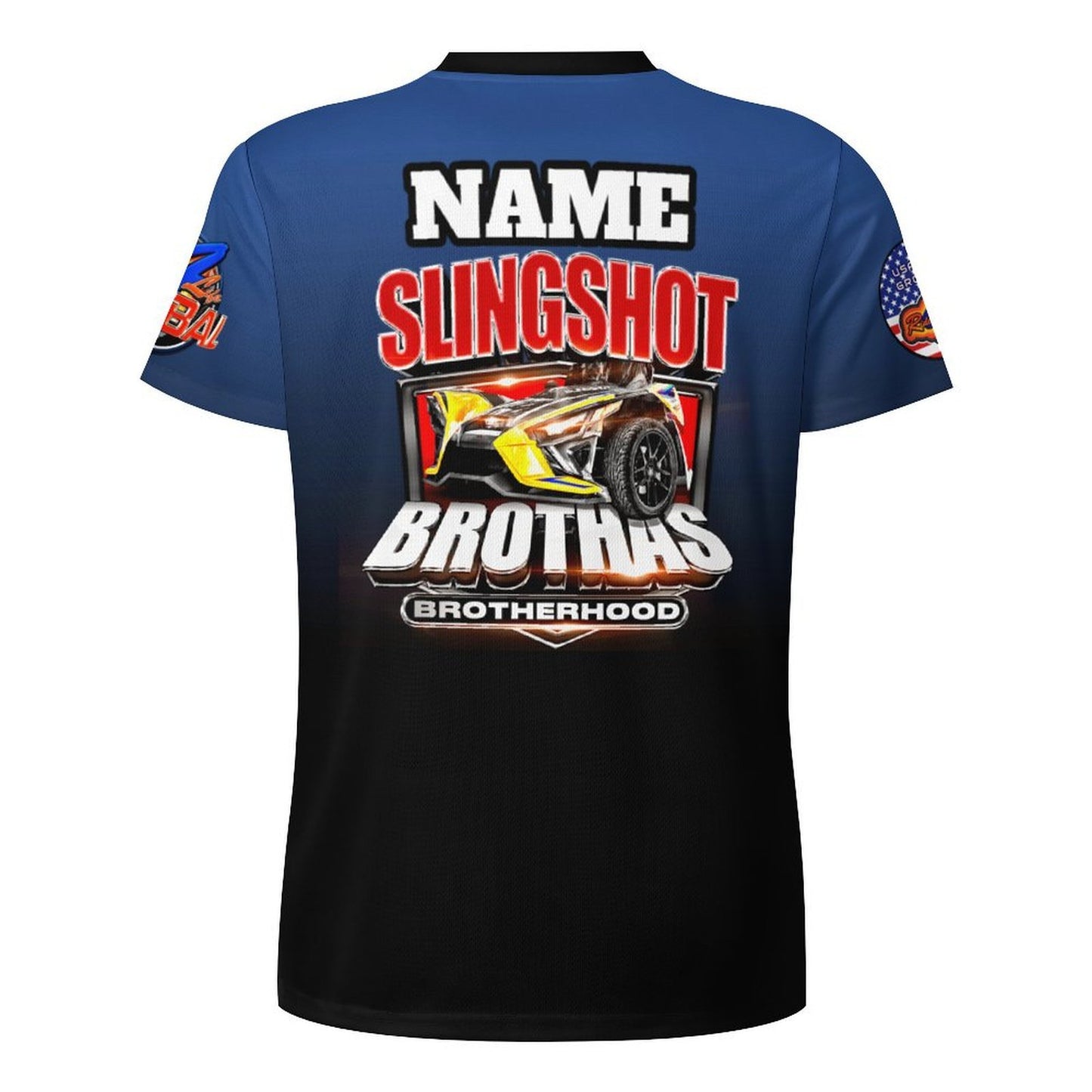 R4L Slingshot Brothas Ice Silk Tee Blu Gradient