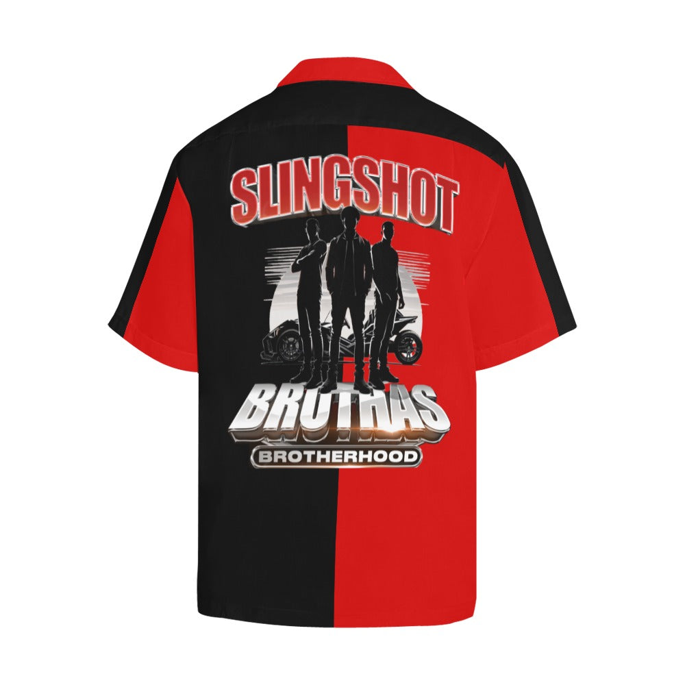 R4L Slingshot Brothas Short Sleeve Casual Button Down Shirt - 7 Colors