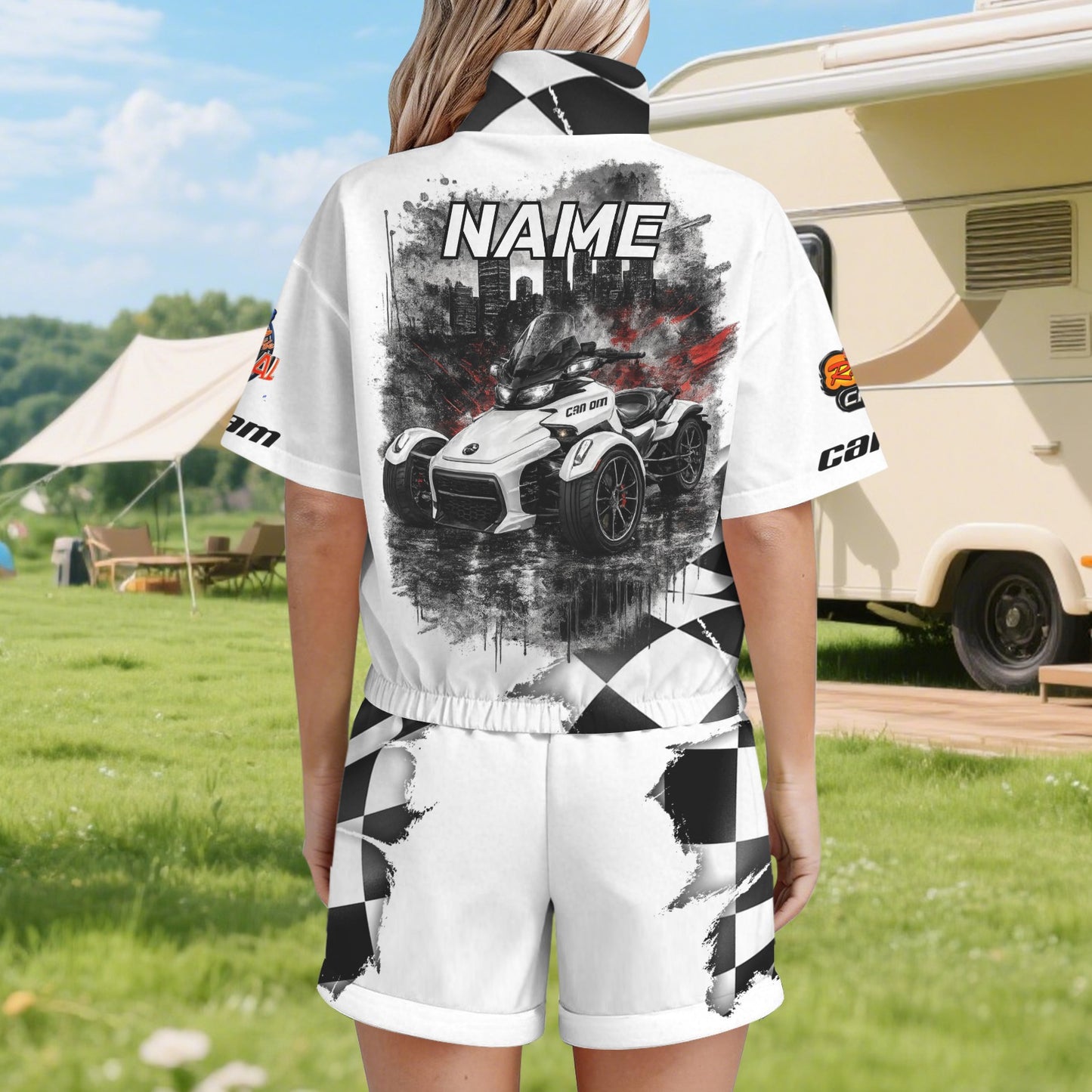 R4L Womens Monochrome Two Piece Ponjee Sun Protection - Can Am