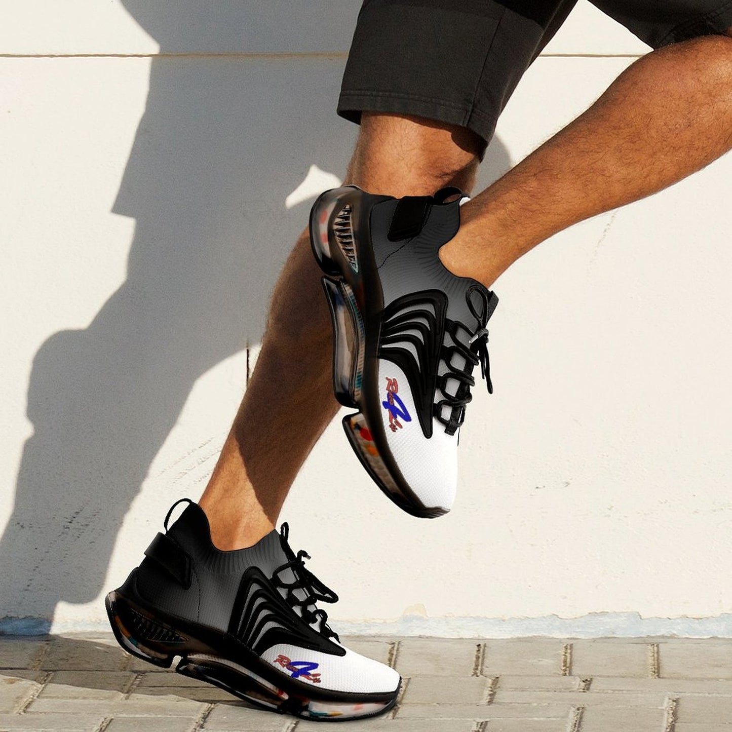 R4L Mesh Sneakers - Wht/Blk