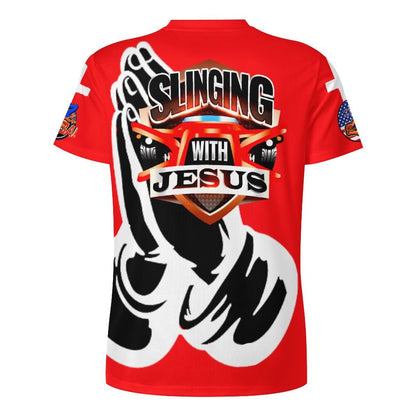 R4L Protected by Prayer Ice Silk Tee- Red