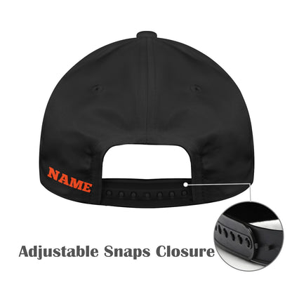 R4L Slingshot Snapback Hat Orange Flame