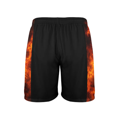 R4L Mens Elastic Shorts Orange Flame
