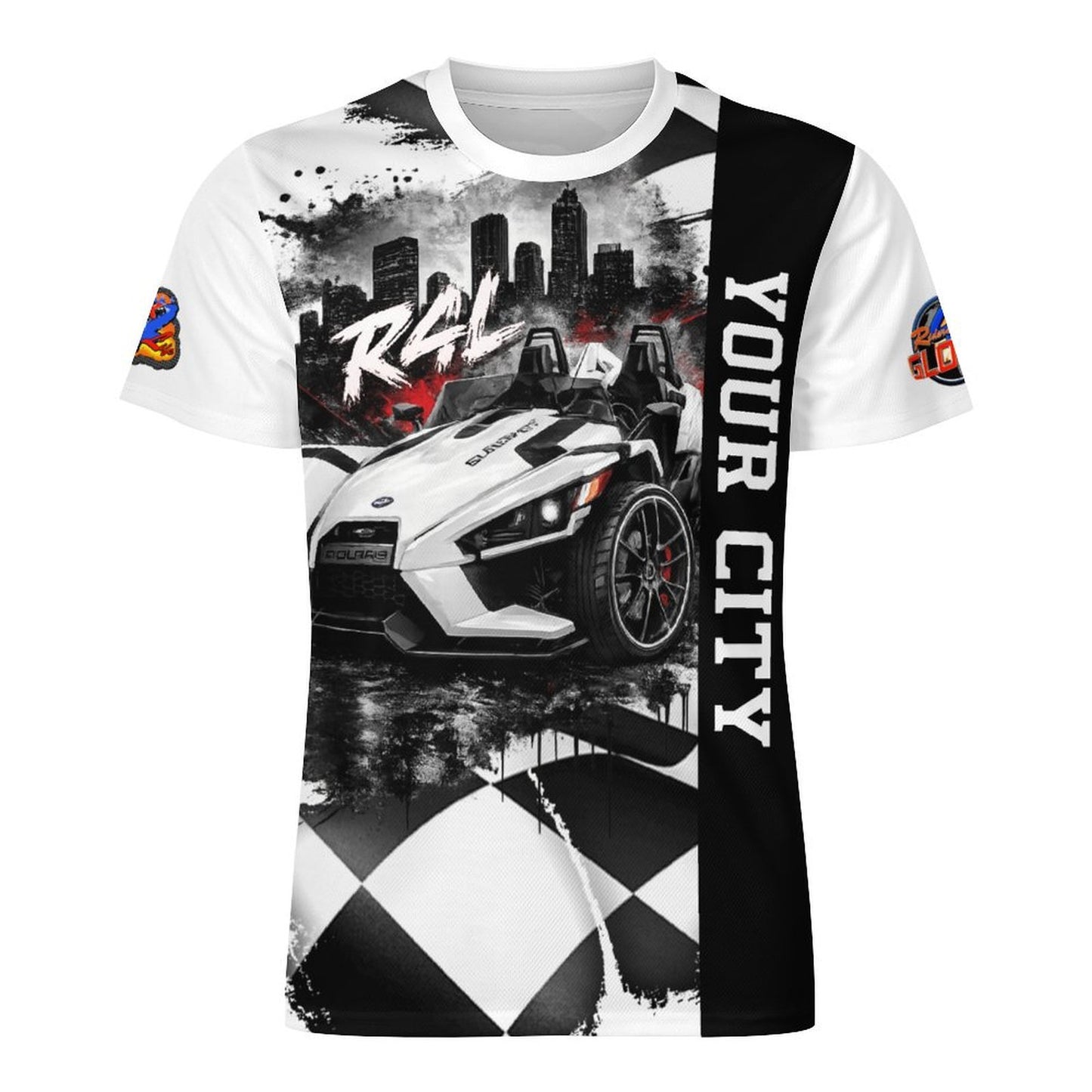 R4L Monochrome Cityscape Ice Silk Tee - Slingshot