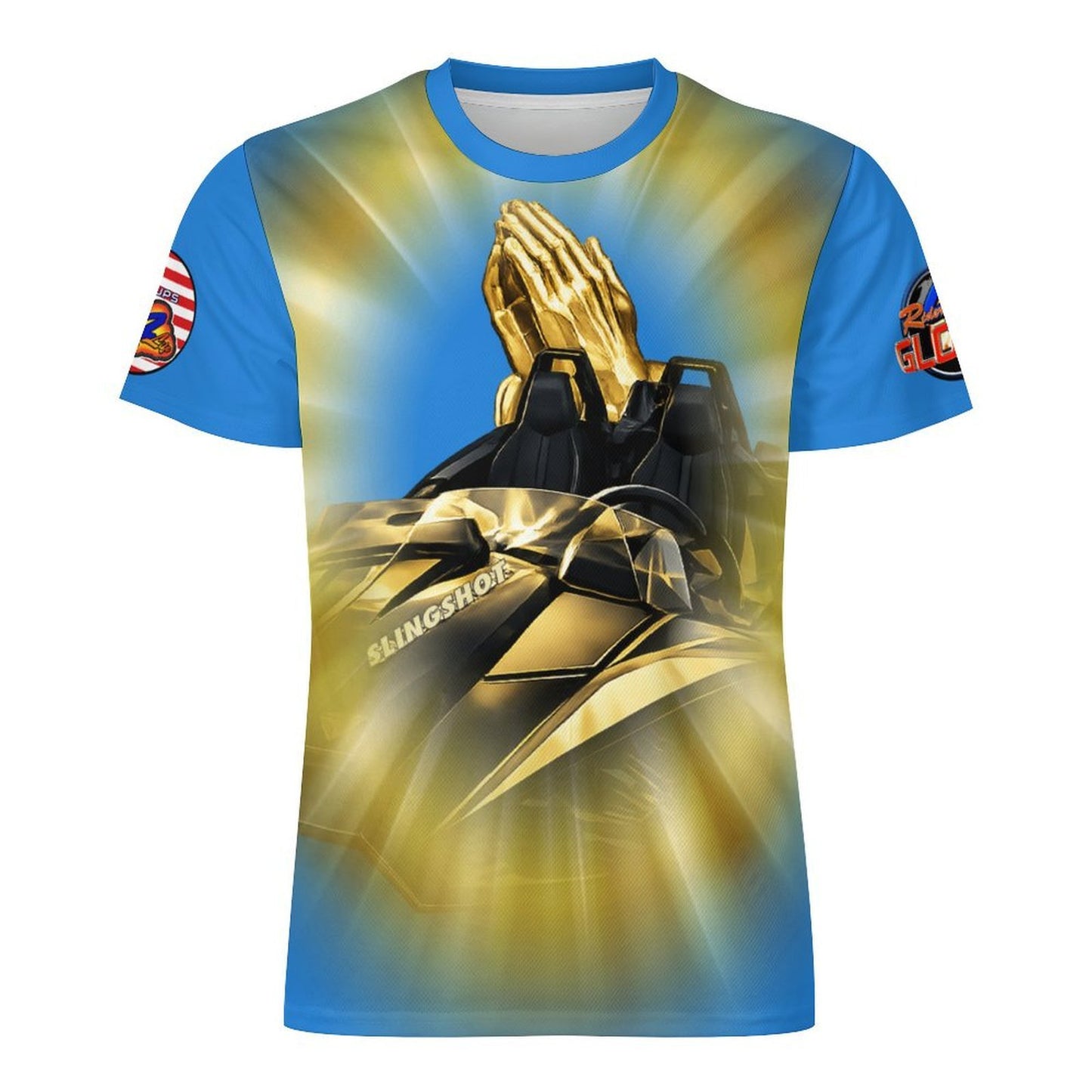 R4L Ride with Faith Ice Silk Tee - Blu
