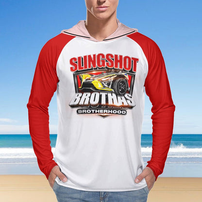 Slingshot Brothas Long Sleeve Sun Protection Hoodie - Red