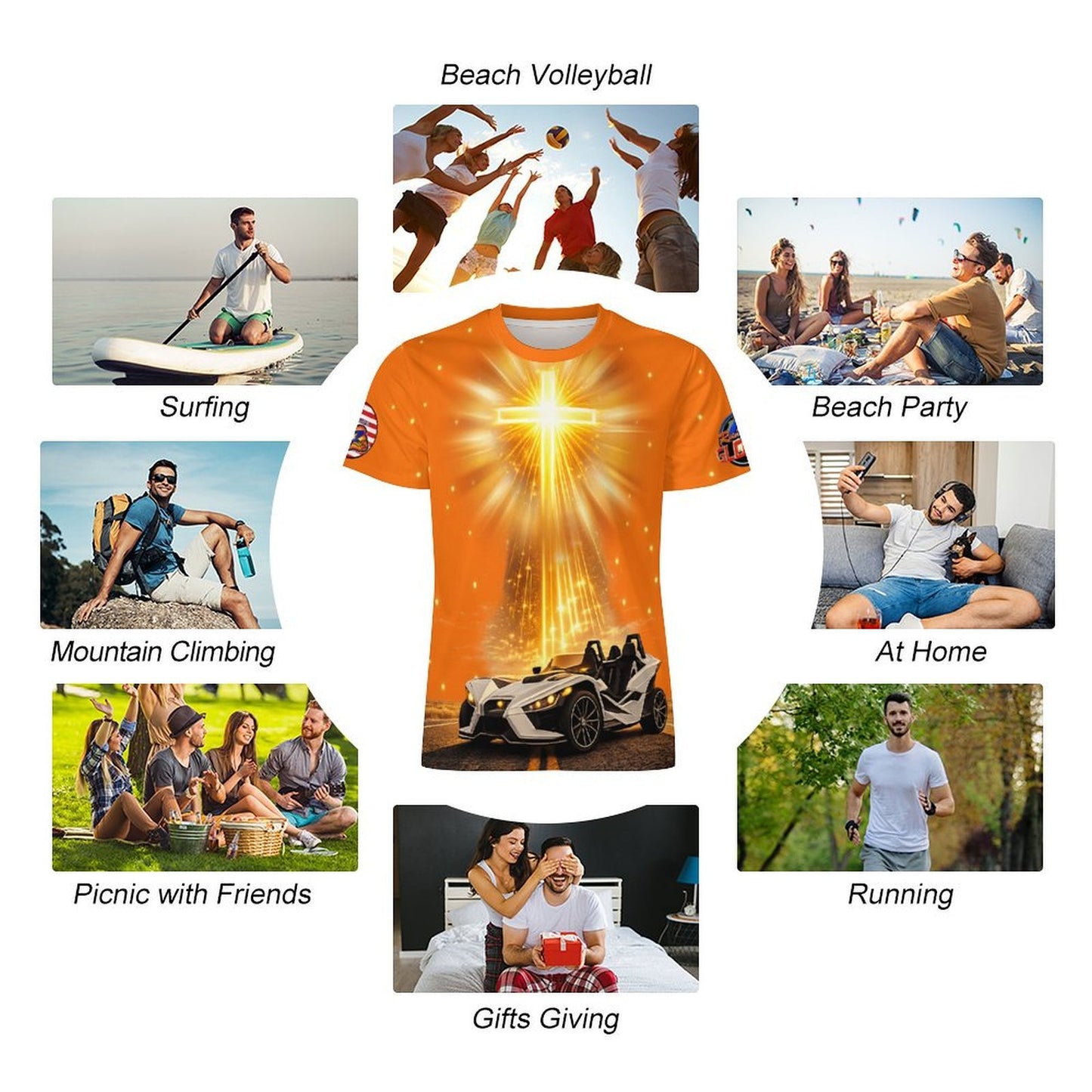 R4L Protected Rider Ice Silk Tee - Org