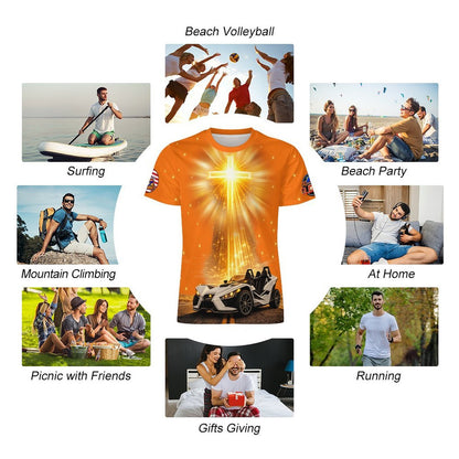 R4L Protected Rider Ice Silk Tee - Org
