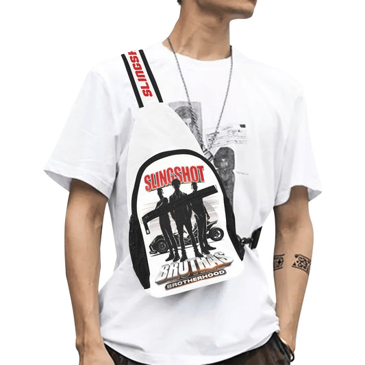 R4L Slingshot Brothas Crossbody Bag White