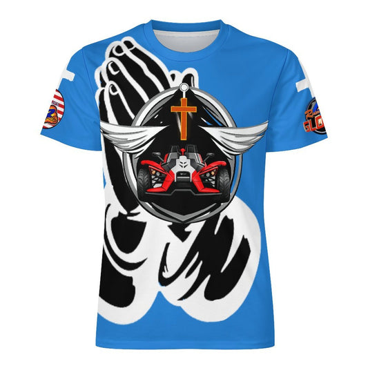 R4L Protected by Prayer Ice Silk Tee- Blu