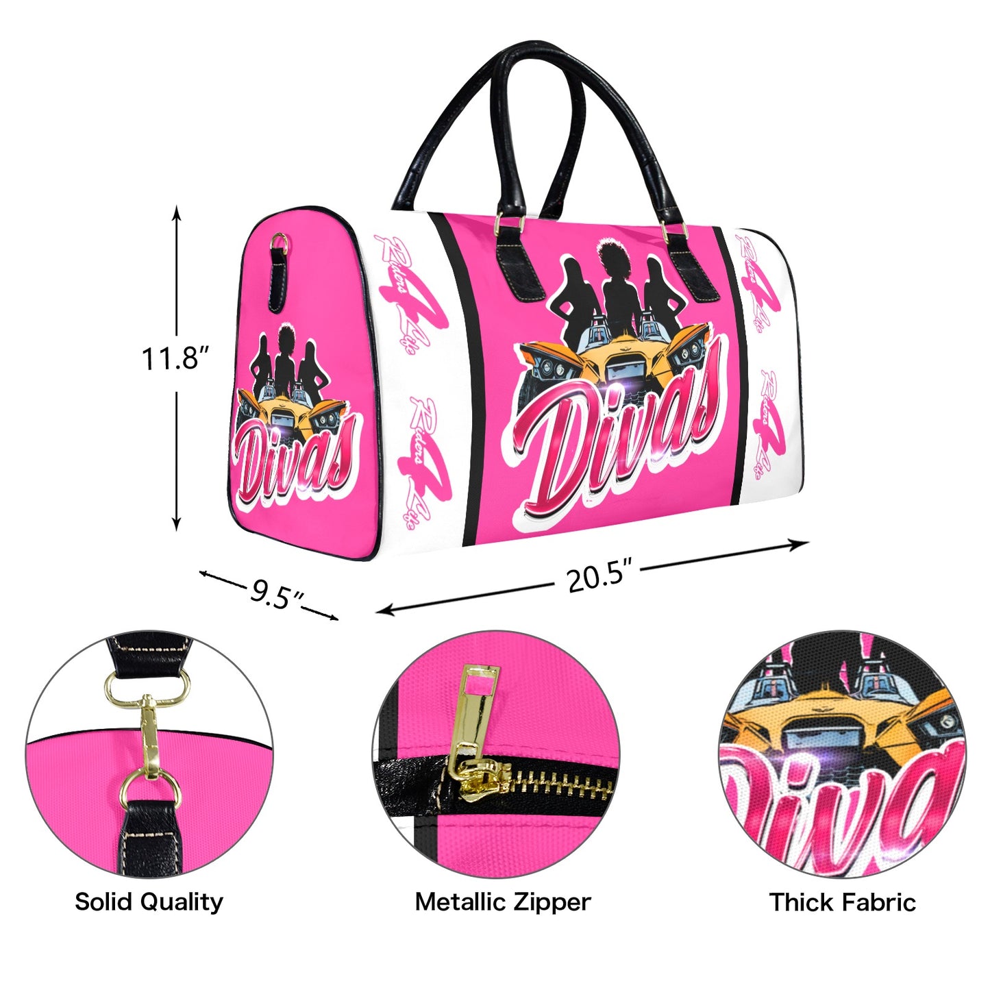 R4L Slingshot Divas Large Capacity Travel Bag 20x11"
