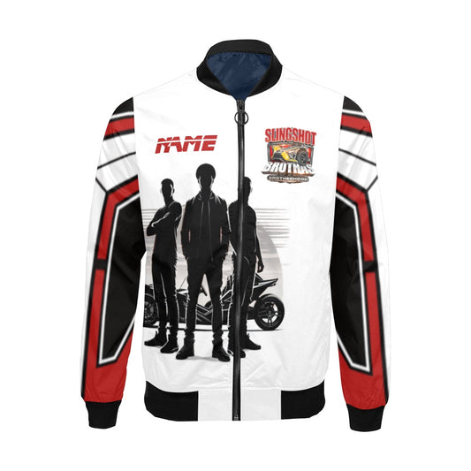 R4L Slingshot Brothas Varsity Style Jacket Wht