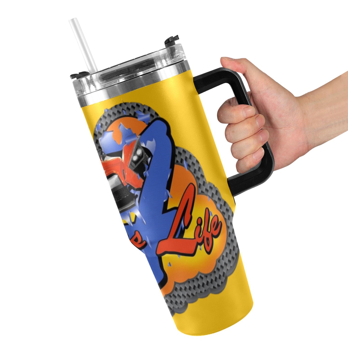 R4L 40oz Stainless Steel Stanley Mug 40oz Tumbler with Black Handle