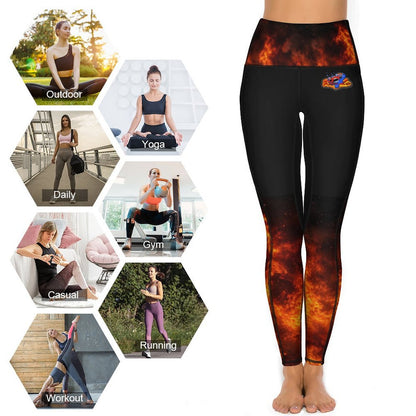 R4L Leggings Orange Flame