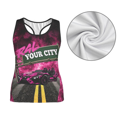 R4L Slingshot Racerback Tee Pink Flame