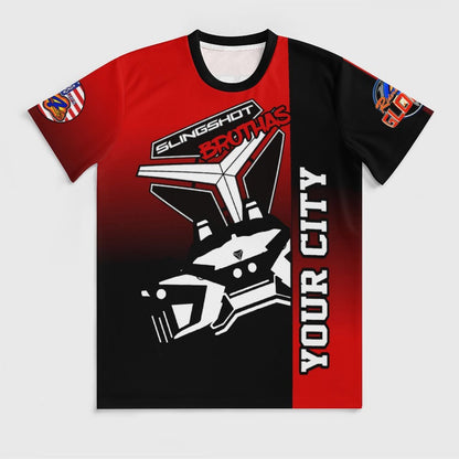 R4L Slingshot Brothas Ice Silk Tee Red Gradient