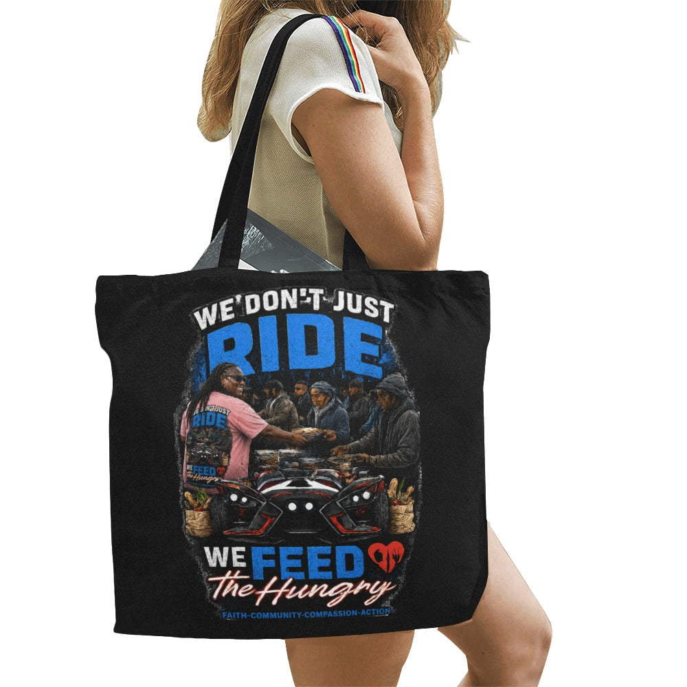 R4L Slinging out Hunger Canvas Tote Bag - Blk