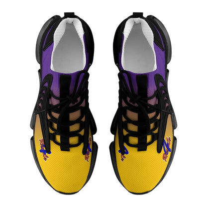 R4L Mesh Sneakers - Gold/Purple