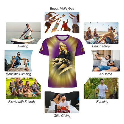 R4L Ride with Faith Ice Silk Tee - Prpl