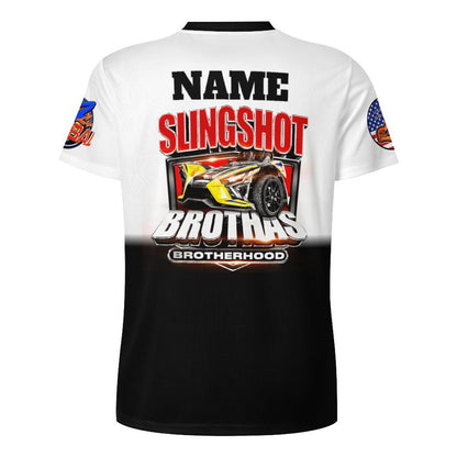 R4L Slingshot Brothas Ice Silk Tee Wht Gradient
