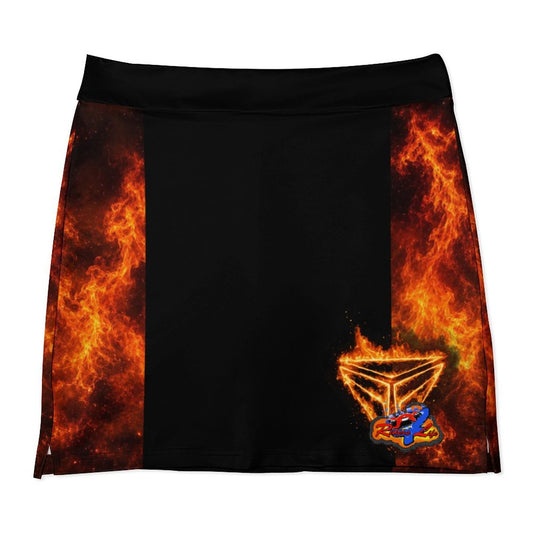 R4L Skort with Pockets Orange Flame