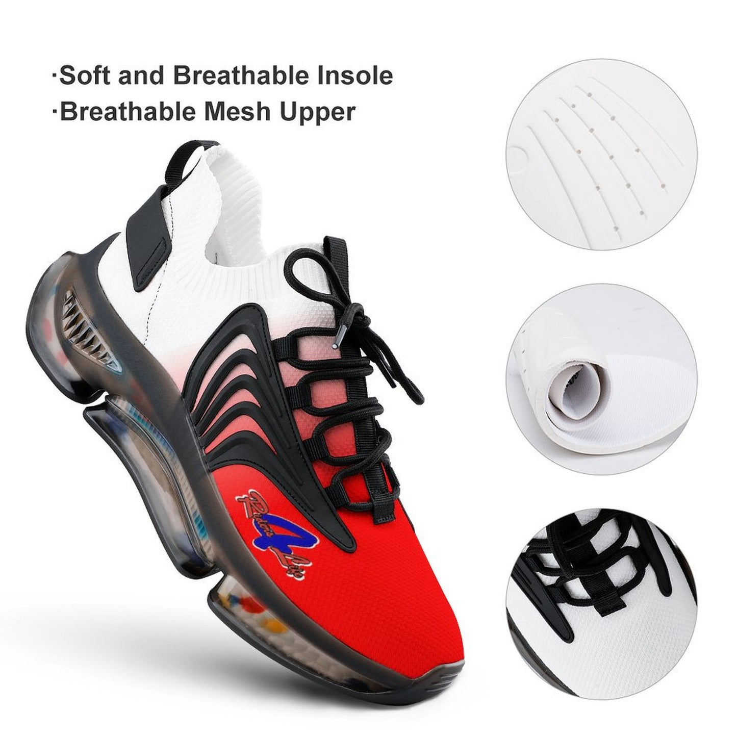 R4L Mesh Sneakers - Red/Wht