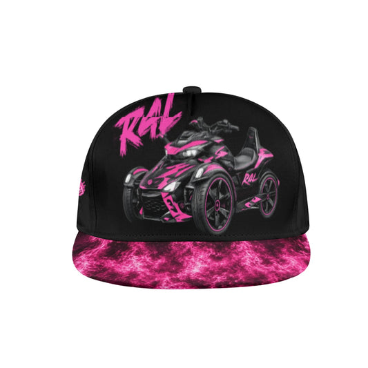 R4L Can Am Snapback Hat Pink Flame