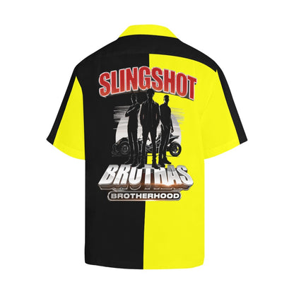 R4L Slingshot Brothas Short Sleeve Casual Button Down Shirt - 7 Colors