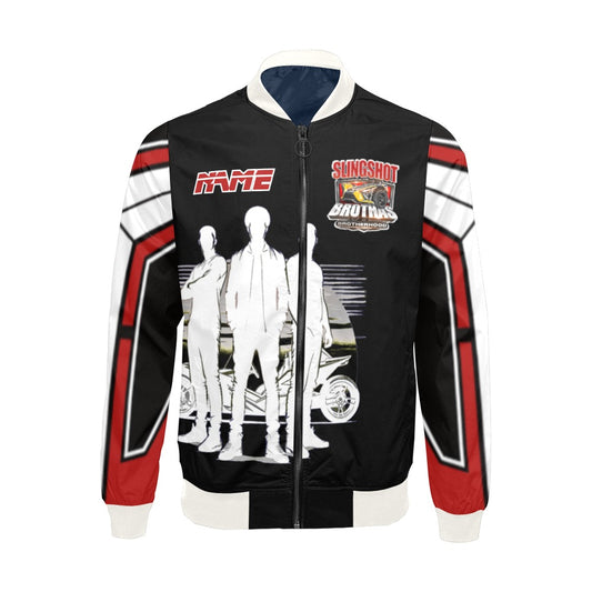 R4L Slingshot Brothas Varsity Style Jacket Blk