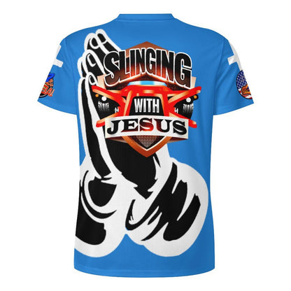 R4L Protected by Prayer Ice Silk Tee- Blu