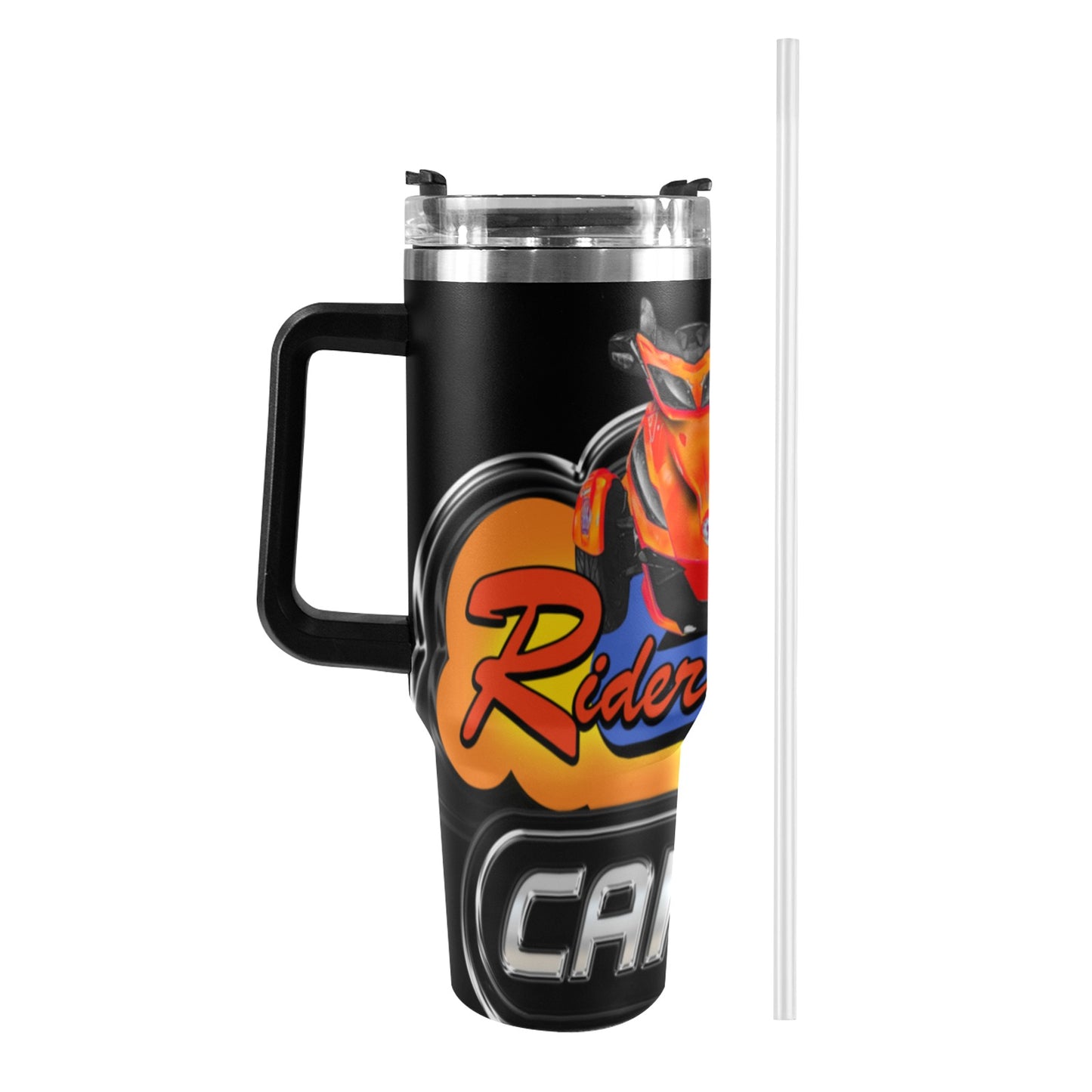 Can Am 40oz Stainless Steel Stanley Mug 40oz Tumbler with Black Handle