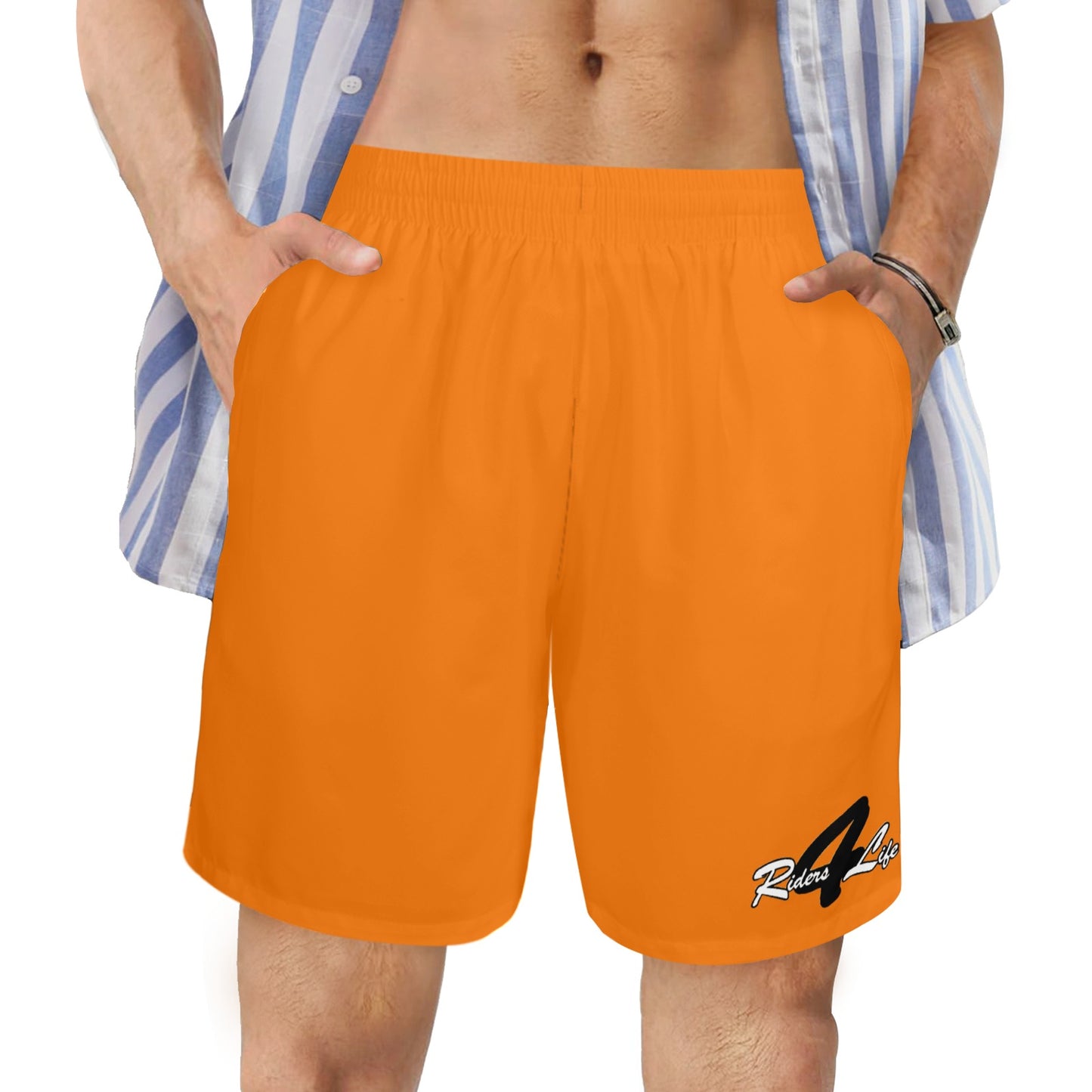 R4L Mens Casual Mid-Length Mesh Lined Summer Shorts - 7 Colors