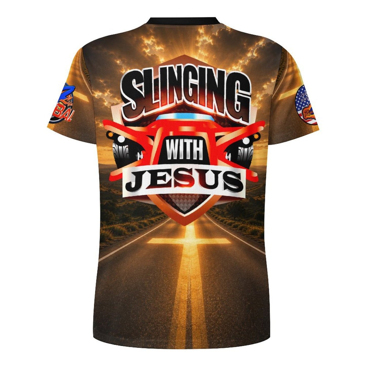 R4L Slinging with Jesus Road Cross Ice Silk Tee
