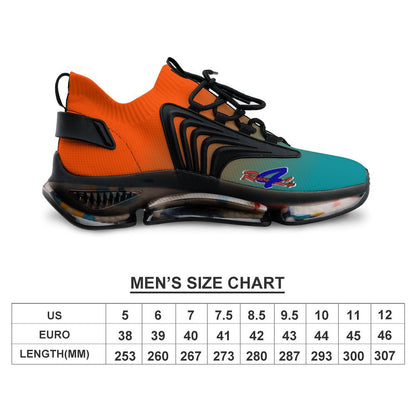 R4L Mesh Sneakers - Torquoise/Orange