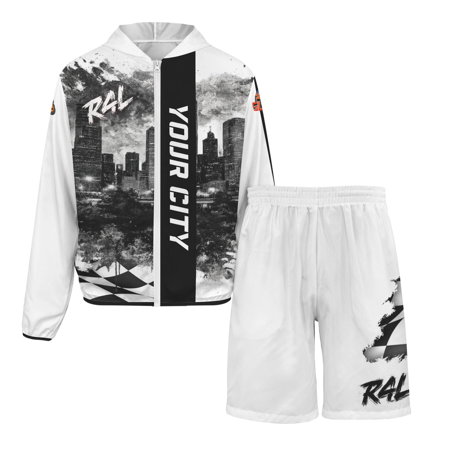 R4L Mens Monochrome Two Piece Ponjee Sun Protection - Slingshot