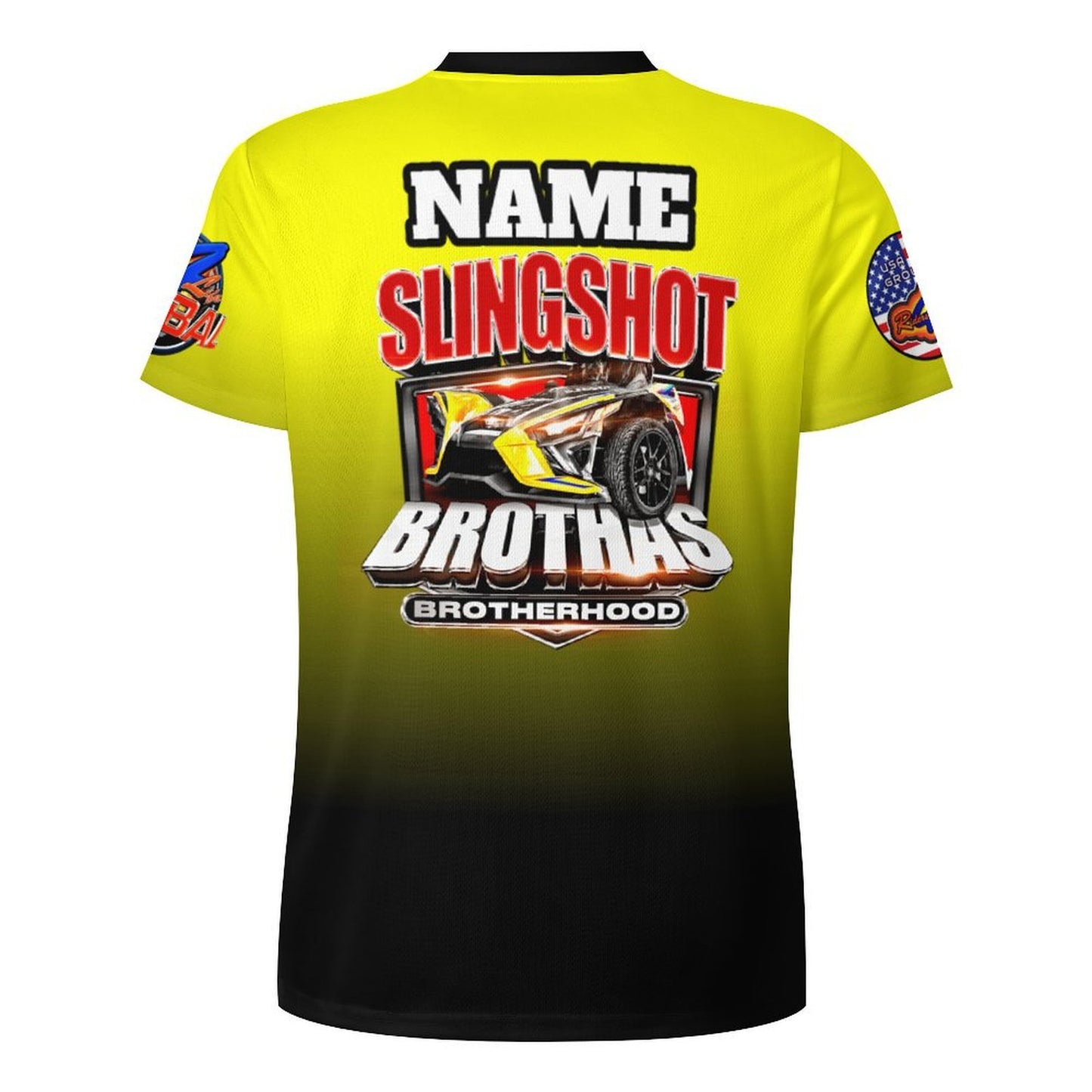 R4L Slingshot Brothas Ice Silk Tee Ylw Gradient