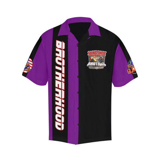 R4L Slingshot Brothas Short Sleeve Button Down - Prpl