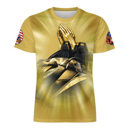R4L Ride with Faith Ice Silk Tee - Gld