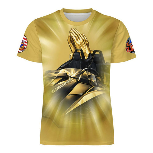 R4L Ride with Faith Ice Silk Tee - Gld